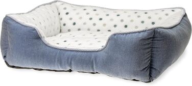 Ліжко для котів Karlie Katzenbett Dot, сіро-блакитне, розмір L (55x50 см)