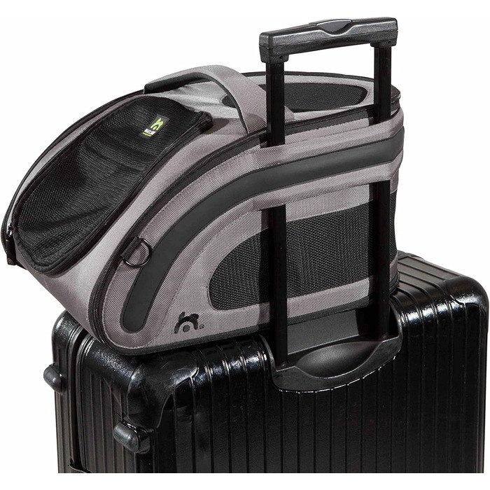 Транспортний бокс Maelson Snuggle Kennel 7152, антрацит - бежевий, 48x28x25 см