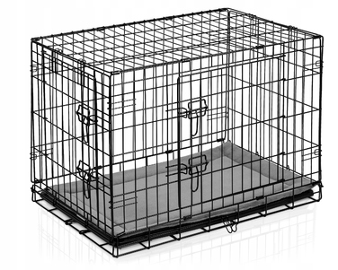 Клітка для малих собак Pethaus зі сталі з порошковим покриттям, 47,5 x 75,5 x 54 см