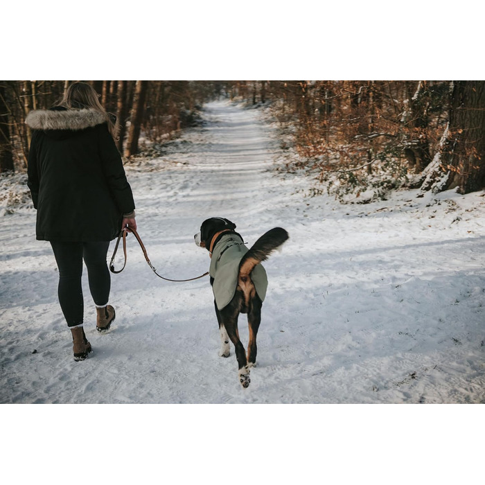 Водонепроникний теплий дощовик для собак Hunter Uppsala, хакі, 2в1 знімний підкладка, розмір 30
