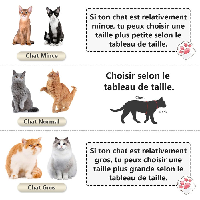 Нашийник для котів Qianruida з повідком, регульований, зручний, дихаючий, світловідбиваючий (Помаранчевий, XS)