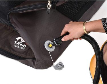 Надувна переносна собача будка TAMI M - переносна собача будка, переносна клітка для собак, автокрісло для собак