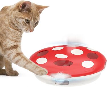 Інтерактивна іграшка для котів Namsan з інфрачервоним сенсором, USB-C зарядка, тиха, електрична - зелений (червоний)