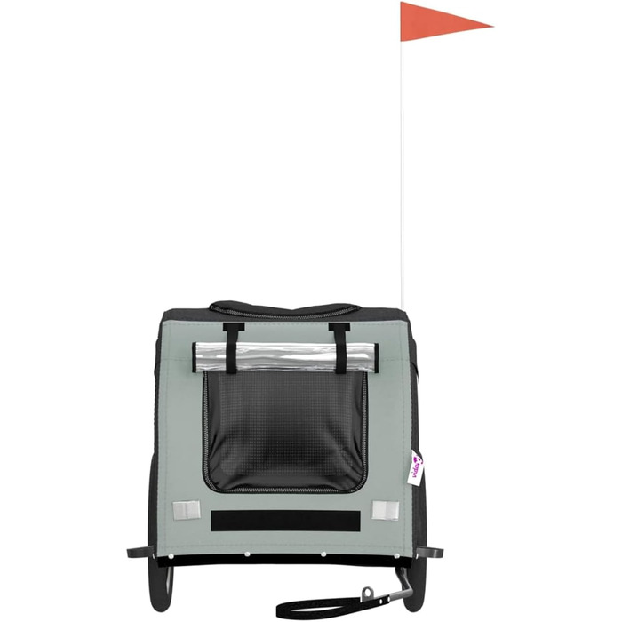 Фahrрадіаnгeр для собак Сірий та Чорний, Oxford-Gewebe & Eisen, Модель 93839