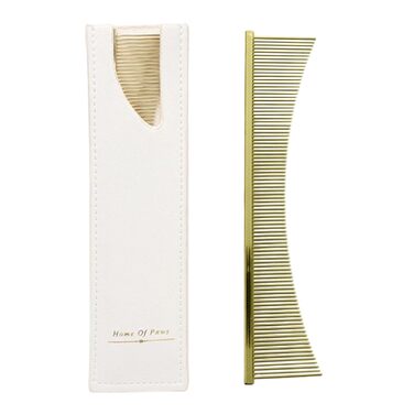 Щітка для собак та котів Flohkamm | Інструмент для догляду за шерстю | Для довгошерстих порід | Щоденний догляд та вичісування після купання | Золота