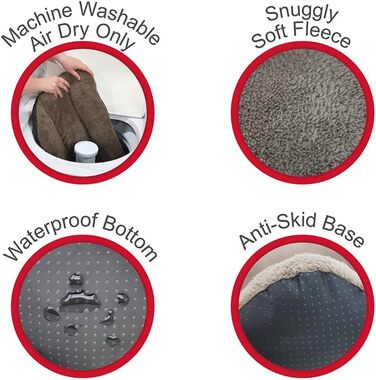Водонепроникне ліжко для домашніх тварин SportPet Designs з неслизьким дном – підходить для будки SportPet для собак 83,8 см