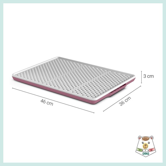 Килимок для котячого туалету Champion Rosa з антиковзаючою поверхнею, Made in Italy, 46x36x3 см