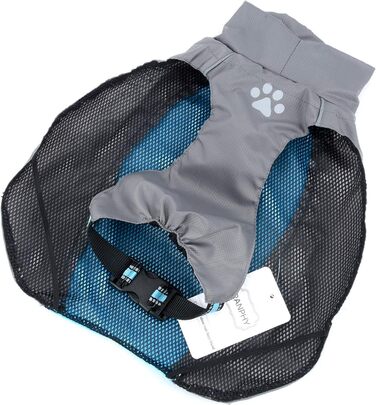 Водонепроникний дощовик для собак Ranphy, середній та великий розмір, з захистом живота, світловідбиваючий, дихаючий, для Дакселів та Лабрадорів, ультралегкий, безпечний, зелений 6XL, зелено-чорний (6XL(Обхват грудей:80см), синьо-сірий)