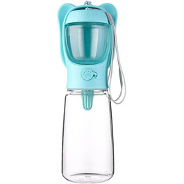 Водяна пляшка для собак з контейнером для корму, портативна, для котів, собак та інших тварин, для прогулянок, походів та подорожей