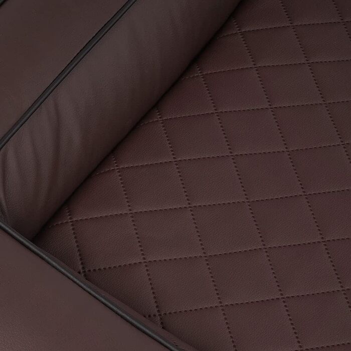 Ортопедичне ліжко для собак Knuffelwuff Hampstead XL 105x80 см, коричневе, стьобана екошкіра