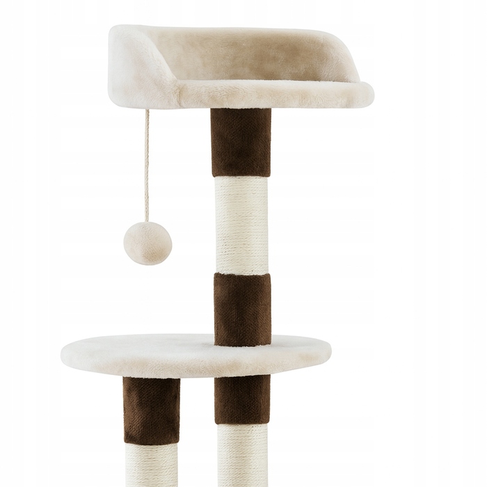 Високий когтеточка-комплекс з лежаком та стовпчиком для кігтів, вежа Wideshop 101 — 160 см