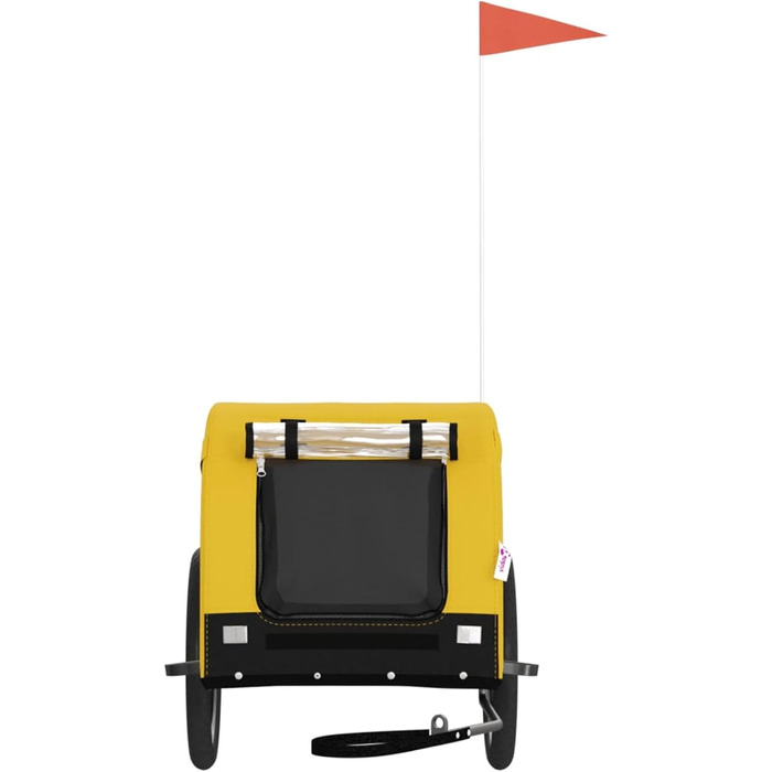 Ферштрайт Причіп для велосипеда, переноска для собак, вантажний причіп, 45 кг, Oxford-Gewebe, 136 x 69 x 73.5 см, жовтий