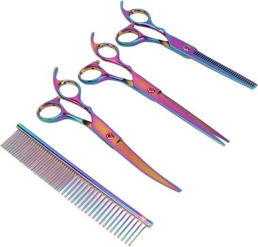 Набір професійних ножиць для грумінгу собак, нержавіюча сталь, для дому та салону