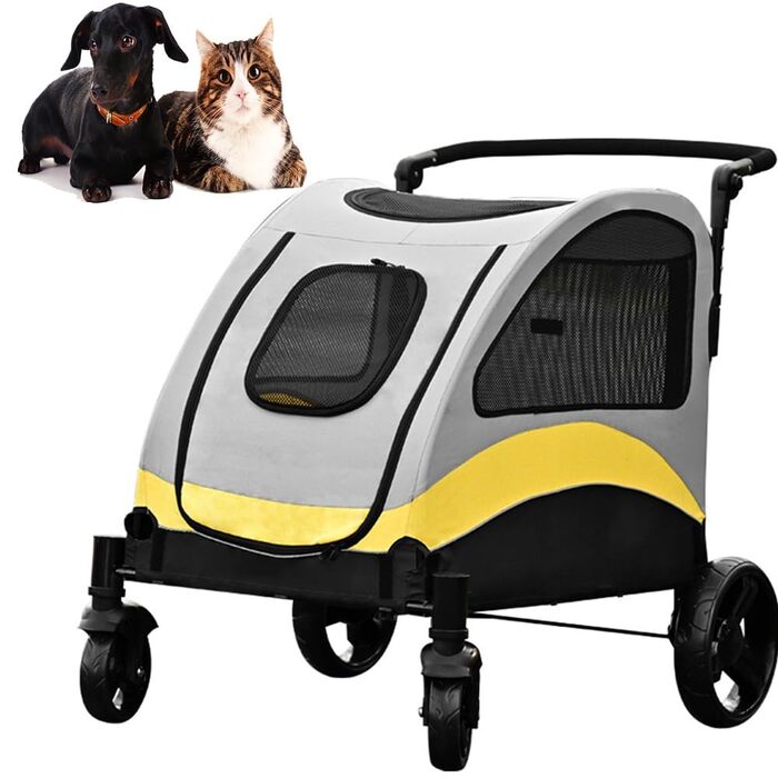 Візок для собак та котів 2-в-1 Boxer SmartSpace Concept: великий об'єм, матеріал Oxford 600D, вантажопідйомність до 60 кг