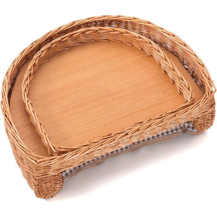 Кругле ліжко для собак та котів Tier Bett Prince з плетіння, 57x42 см