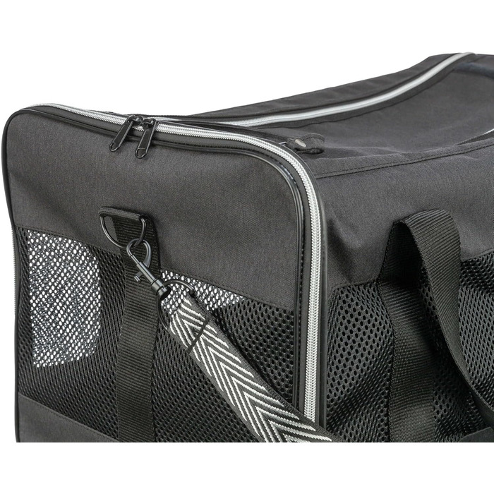 Траспортна сумка для собак TRIXIE Ryan – 47 x 26 x 27 см – до 6 кг – з верхнім доступом, знімний ремінь та повідком, кишеня, знімна підкладка