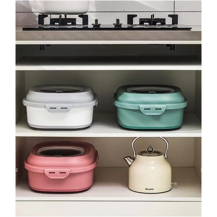 Контейнер для корму для собак та котів, 12-15 кг, з герметичним закриттям та кришкою-відкидним механізмом, на колесах