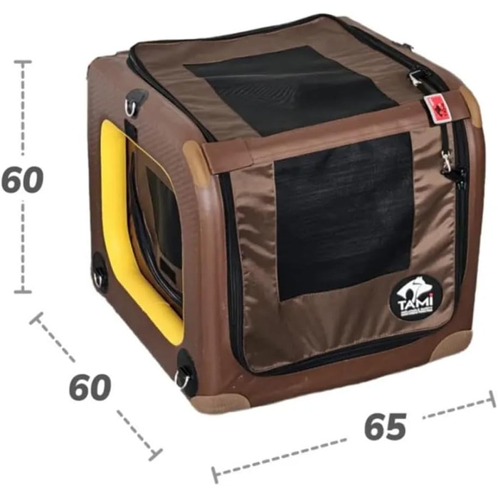 Транспортна переноска для собак Tami - переноска-авіабокс, клітка для собак, переноска для автомобіля, клітка для багажника, сітчаста переноска для собак, автотранспортна переноска, переноска для собак Backseat S