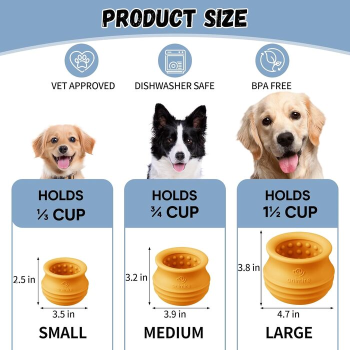 Іграшка-головоломка для собак Animire: дозатор ласощів, інтерактивна, з силікону, BPA-free