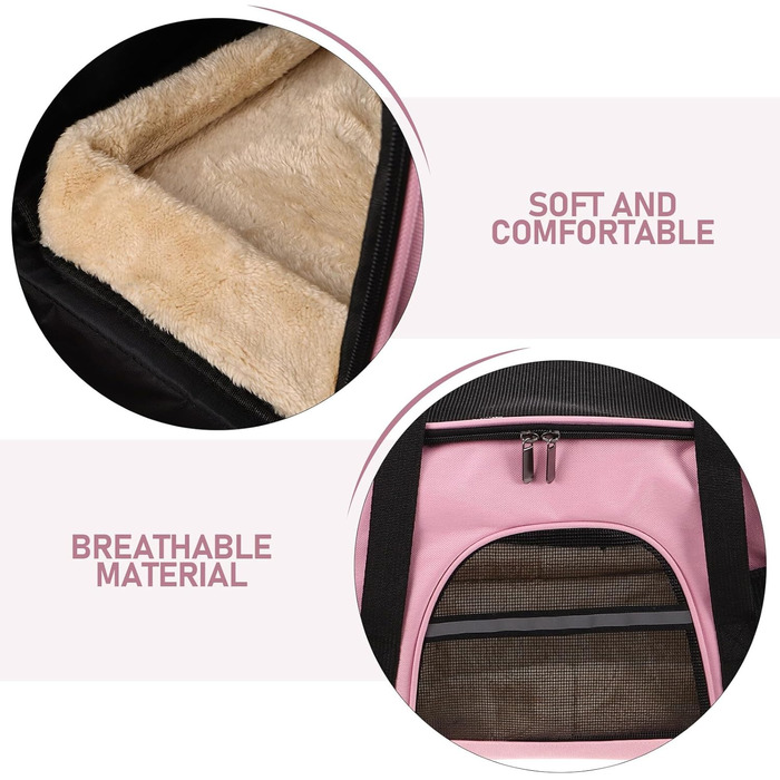 Сумка-переноска для котів та маленьких собак Hanabass: складна, дихаюча, сітчаста, для подорожей