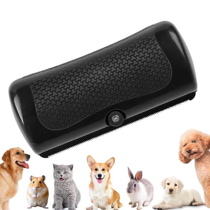 Щітка для собак та котів Protenmond Fellwunder - для підшерстка (чорна)