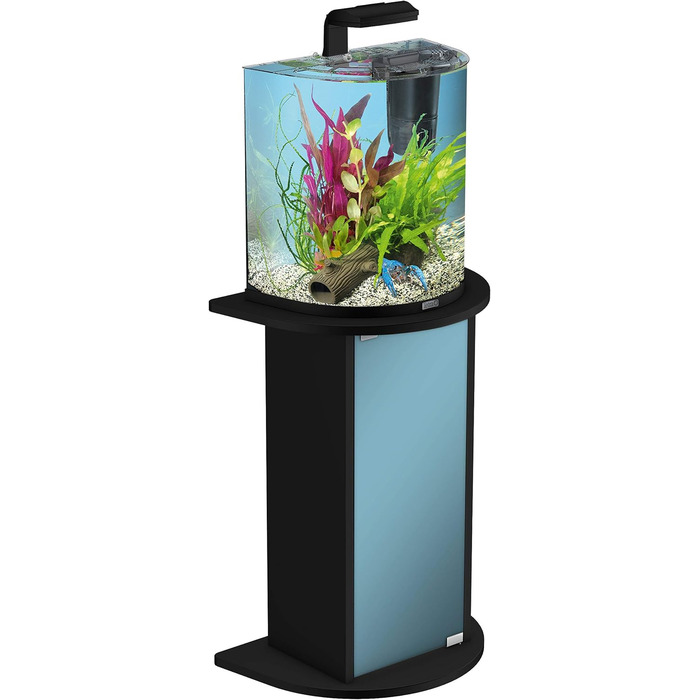 Тумба під акваріум Tetra AquaArt Explorer Line 30/60 л, чорна, зігнута передня стінка