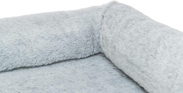 Ортопедичне ліжко для собак TRIXIE Vital Lino, сірий колір, 110 x 75 см. З Memory Foam, для літніх собак, суглобова підтримка. Артикул: 374052