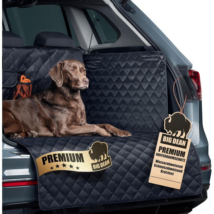 Захисна підкладка для багажника BigDean Premium з боковими та захистом бампера – захист багажника для собак, стійкий до бруду та води – універсальна ванна для багажника для собак та багажу