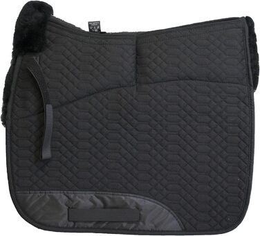 Підкова Engel Reitsport для виїздової їзди з наповнювачем та овечкою, чорна, середнього розміру