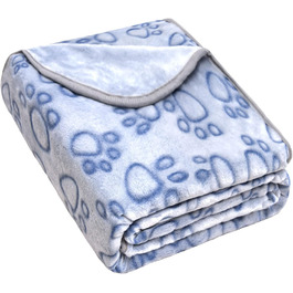 М'яка ковдра для собак та котів, 200x150 см, блакитна. Захист дивану, ковдра для подорожей.