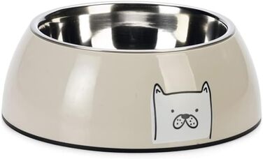 Миска для собак Karlie Elize, 900 мл, світло-сіра, 22x22x8 см