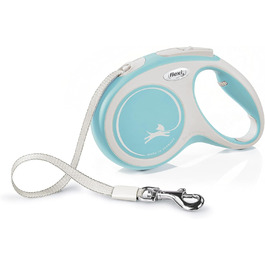 Рулетка для собак Flexi New Comfort, M, 5 м, блакитна
