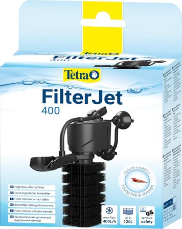 Tetra FilterJet 400 - потужний внутрішній фільтр для акваріума з насиченням киснем, фільтр для акваріумів до 120л