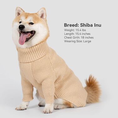 Пуловер для собак Cyeollo з коміром-горловиною та отвором для повідка, теплий зимовий пуловер для собак