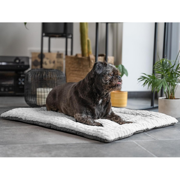 TrendPet Heaven двостороння утеплена ковдра для собак і котів, сіра, 110x70 см