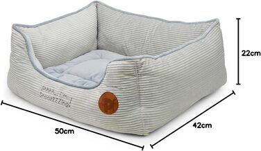 Килимок для тварин Petface Cord, сірий, квадратний, розмір S (1 шт.)