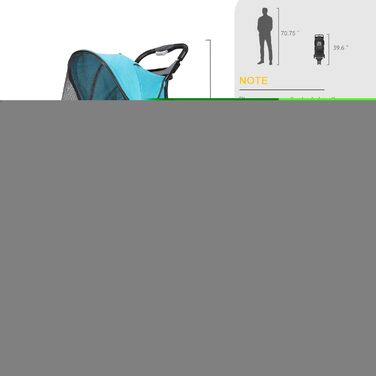 Дитяча коляска для собак і котів Haustier, 4 колеса, швидко складається, легка, для середніх та маленьких тварин (Сапфір)