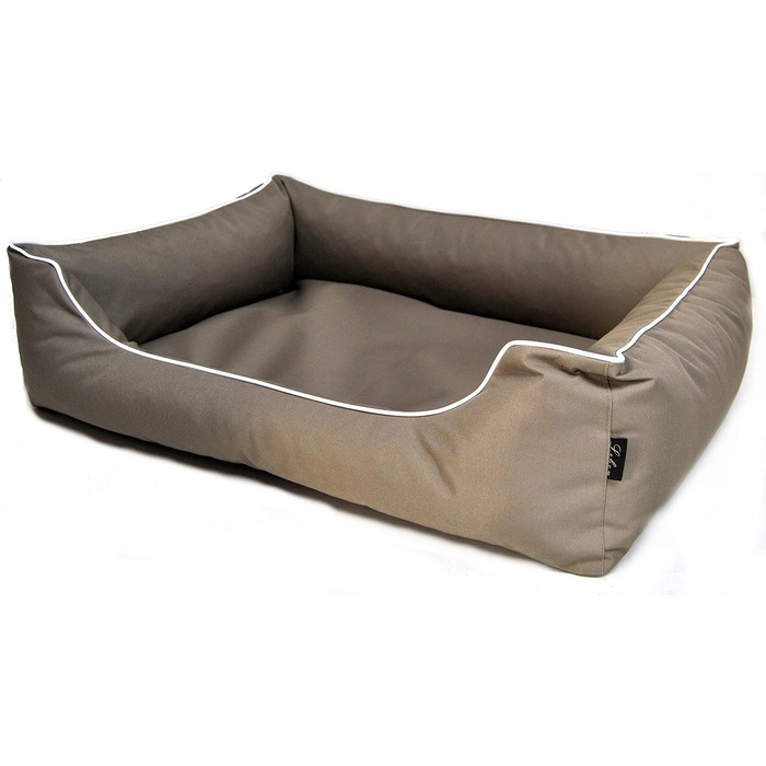 Ліжко для собак Ebon Paua, розмір M, бежеве, міцне, водовідштовхувальне, пральне, зроблене в ЄС