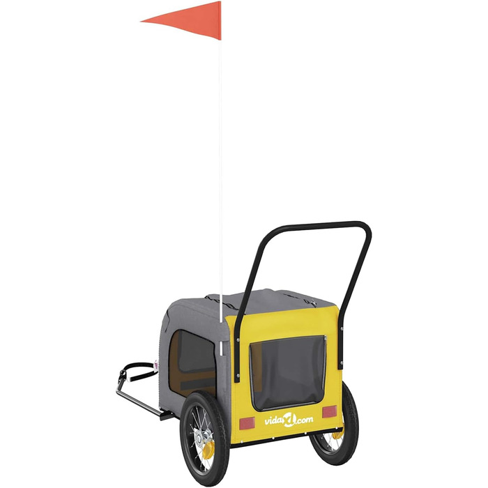 Брелок для велосипеда Oxford - жовто-сірий, вологостійкий, для собак, модель 93847