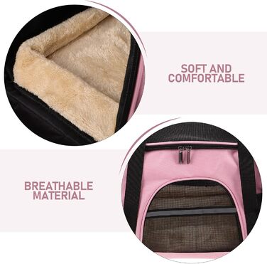 Сумка-переноска для котів та маленьких собак Hanabass: складна, дихаюча, сітчаста, для подорожей