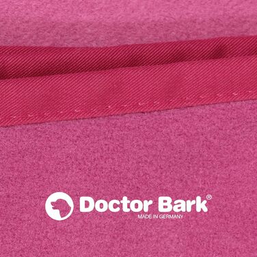 Doctor Bark М'яка флісова ковдра для собак, гігієнічна, прана при 95°C, для дивану і лежака, флісова гігієнічна ковдра для домашніх тварин, розмір L 120x90 см, гарячий рожевий, зроблено в Німеччині