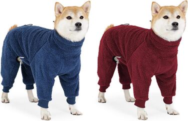 Теплий халат для собак з флісу, двосторонній, для маленьких та великих порід, блакитний, XXX-Large