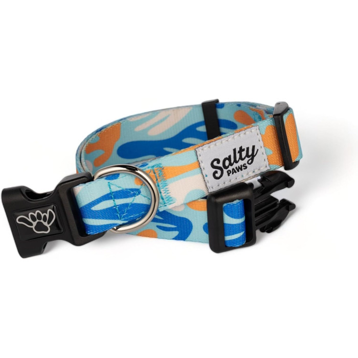 Нашийник для собак Shaka's Salty Paws Coral Camo, регульований, для хлопчиків і дівчаток, розмір S/M/L, до 11,3 кг