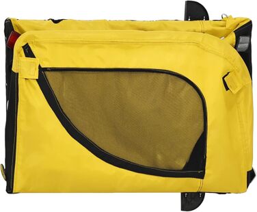 Причіп для собак Oxford Gewebe, жовто-чорний, 124x53x53 см, до 30 кг, Model 93994