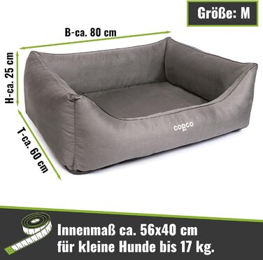 CopcoPet лежанка для собак великих порід, XXL, з штучної шкіри, антиковзаюча, ортопедична, 110 x 90 см