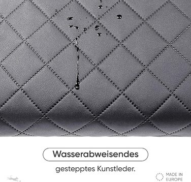 FREUDENTIER Килимок для собак на вулицю, складний | З м'якою поверхнею з штучної шкіри з корду | Легко миється, водо- та брудовідштовхуючий | Для подорожей, Made in EU (75x60 см)