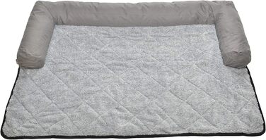 Крісло-ліжко для собак Raikou: комфортне місце для відпочинку, захист дивану та багажника, антиковзаюче покриття, легко миється, підходить для великих і маленьких собак (70x90 см, світло-сірий)