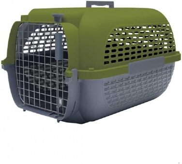 Транспортна переноска Dogit Catit Voyaguer для домашніх тварин, розмір L, 61x41x37 см, сіро-хаки, пластикова