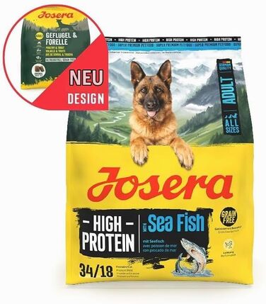 Сухий корм для дорослих собак Josera High Protein з лососем, 12.5 кг