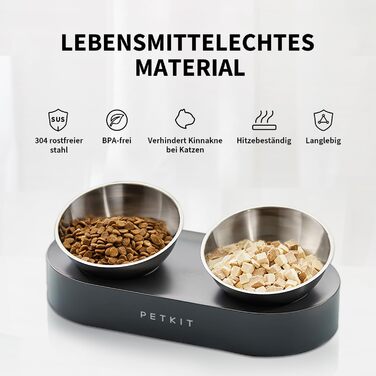 PETKIT CYBERTAIL: Набір з 2 металевих мисок з нержавіючої сталі Fresh Nano